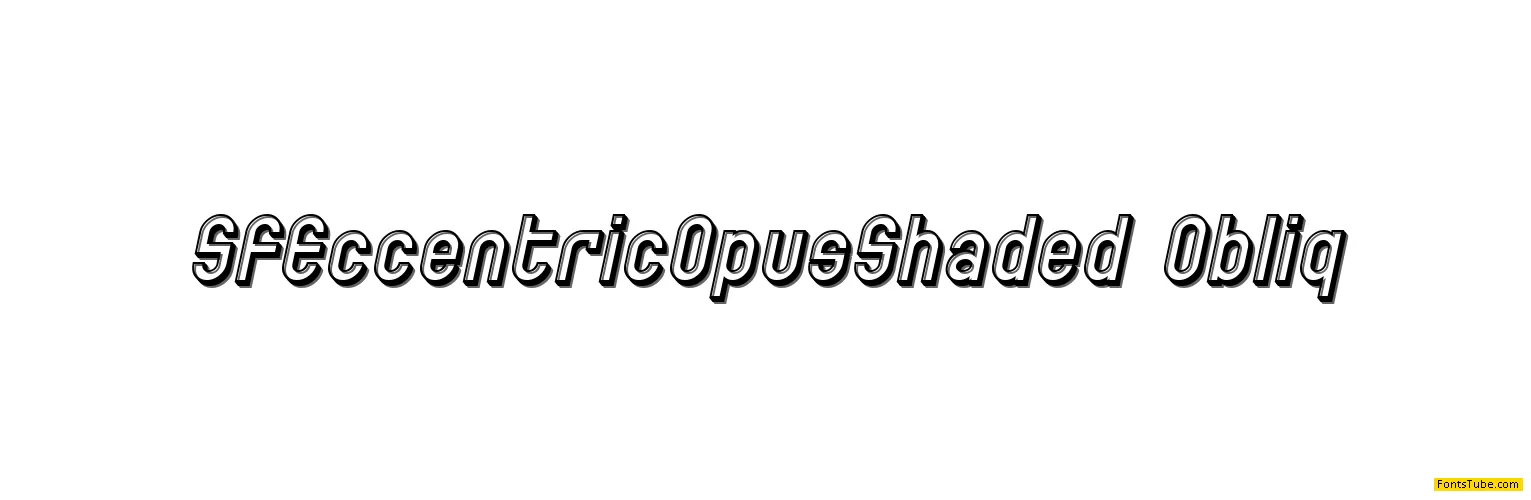 SF Eccentric Opus Font Family