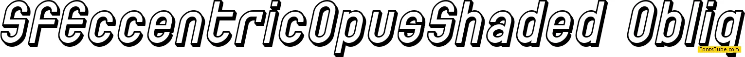 SF Eccentric Opus Font Family