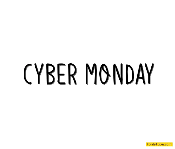 Cyber Monday Font
