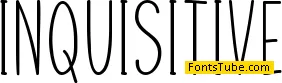 Inquisitive Font