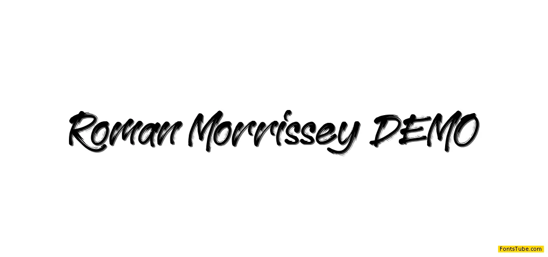 Roman Morrissey DEMO Font