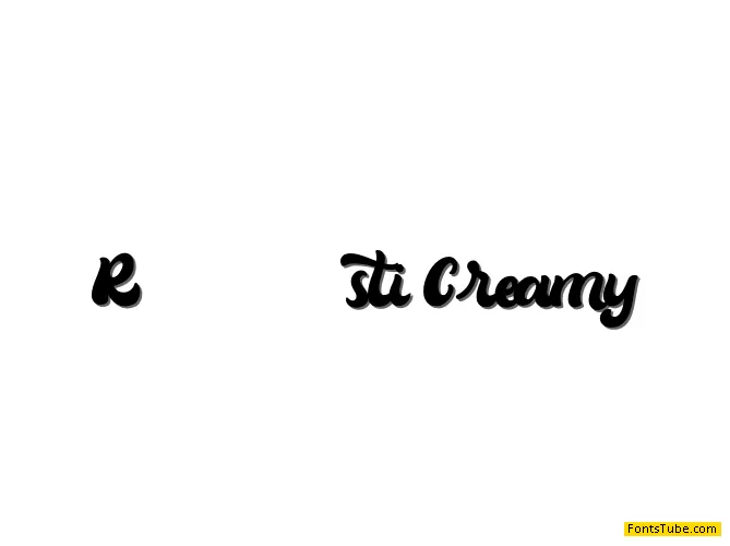 RÃ¶sti Creamy Font