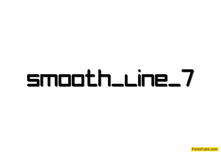 Smooth Line 7 Font