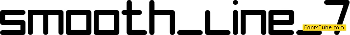 Smooth Line 7 Font