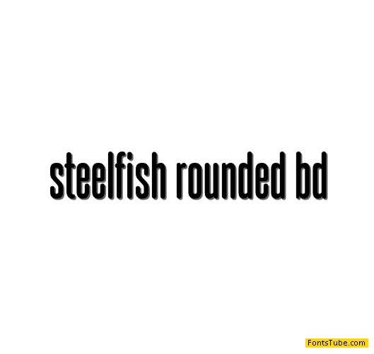 Steelfish Rounded Font