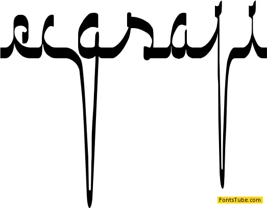 ECG saji Font