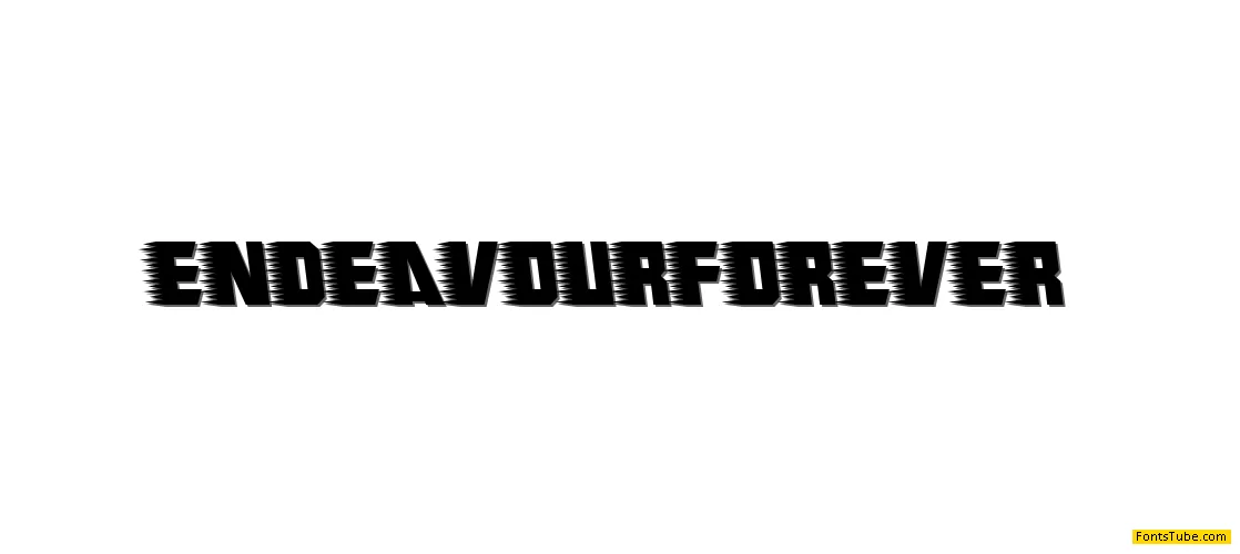 Endeavour forever Font