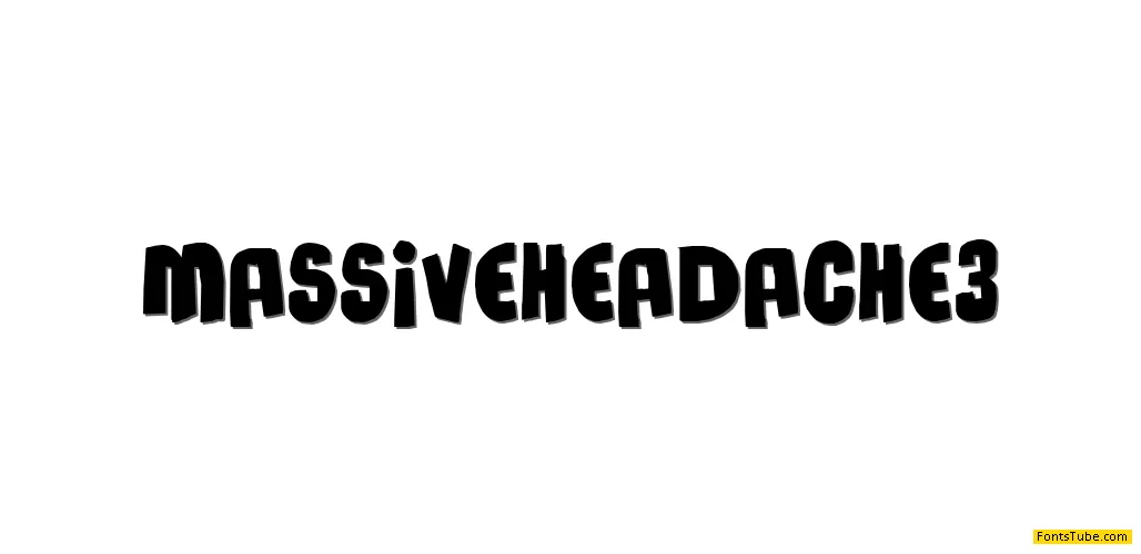 Massive Headache 3 Font