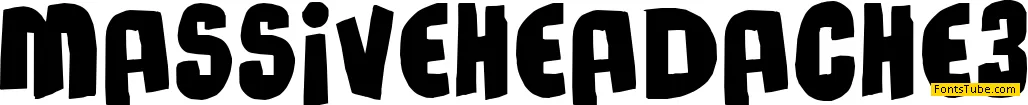 Massive Headache 3 Font