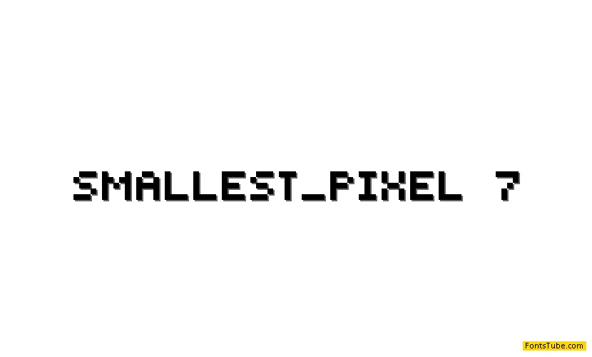Smallest Pixel-7 Font