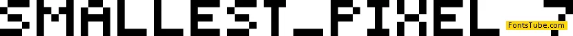Smallest Pixel-7 Font