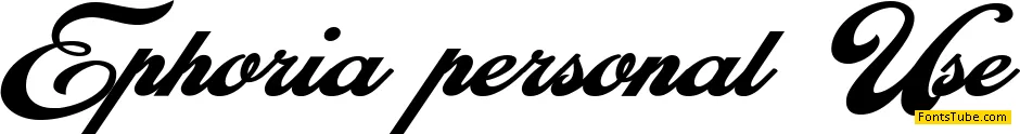 Euphoria Personal Use Font