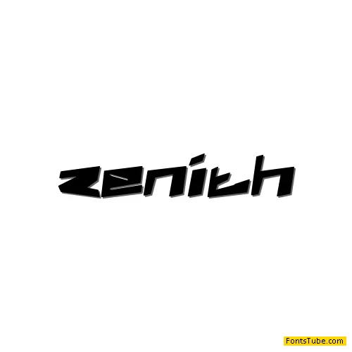 Zenith BRK Font