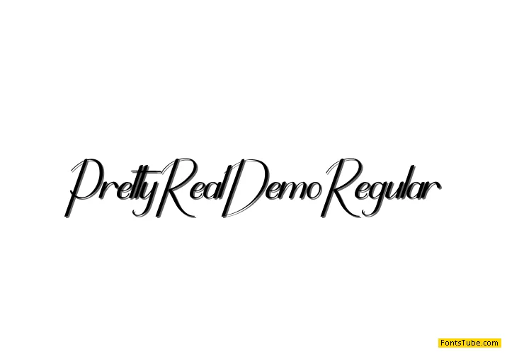 Pretty Real Demo Font