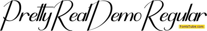Pretty Real Demo Font