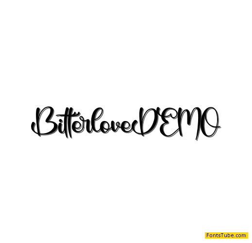 Bitterlove - Personal Use Font