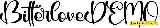 Bitterlove - Personal Use Font