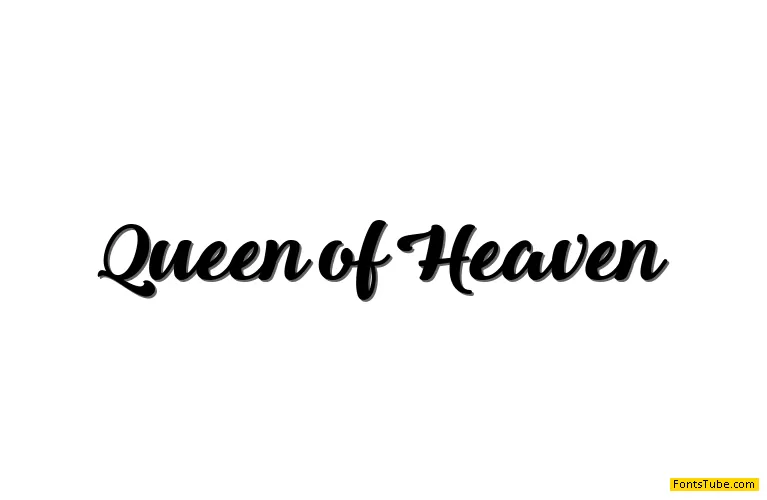 Queen of Heaven Font