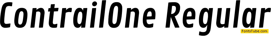 Contrail One Font