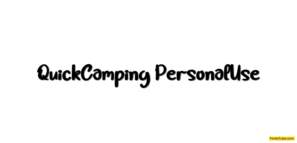 Quick Camping Font