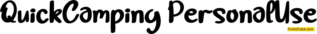 Quick Camping Font