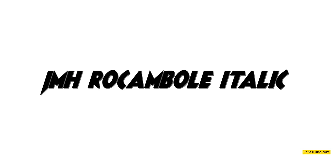 JMH ROCAMBOLE Font Family