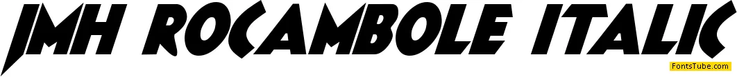 JMH ROCAMBOLE Font Family