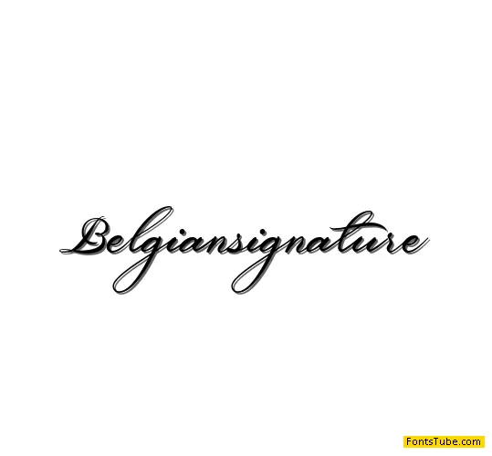 Belgiansignature Font