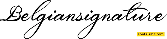 Belgiansignature Font