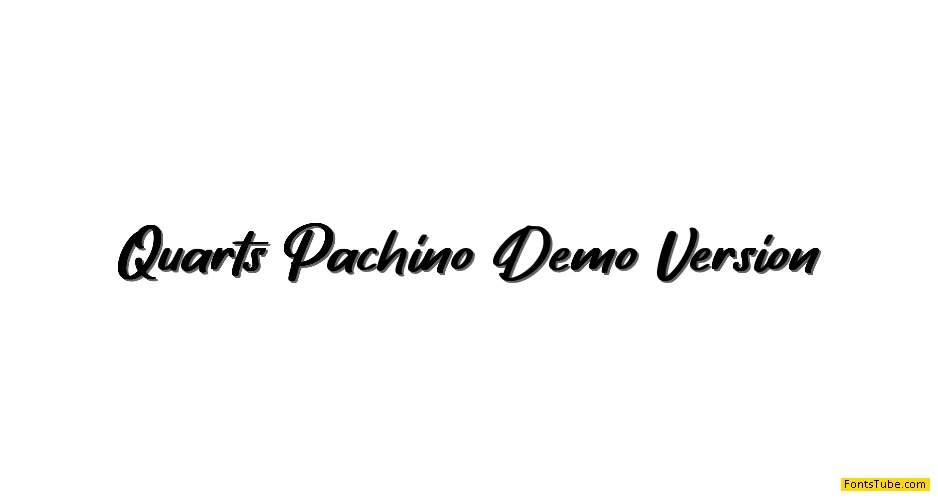 Quarts Pachino Demo Version Font