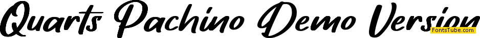 Quarts Pachino Demo Version Font