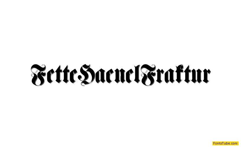 Fette Haenel Fraktur Font