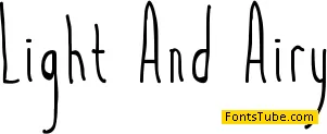 Light And Airy Font
