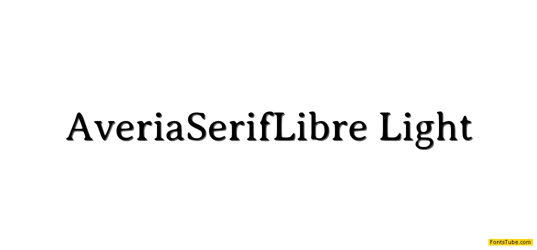 Averia Serif Libre Font Family