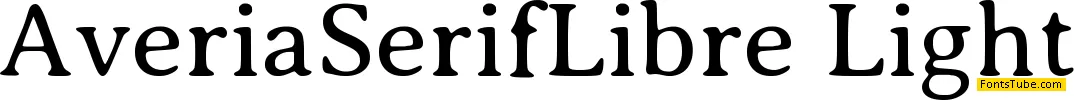 Averia Serif Libre Font Family