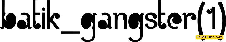 Batik Gangster Font