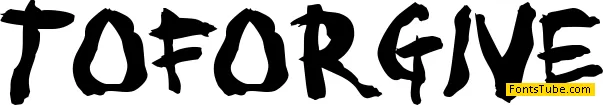 To forgive Font