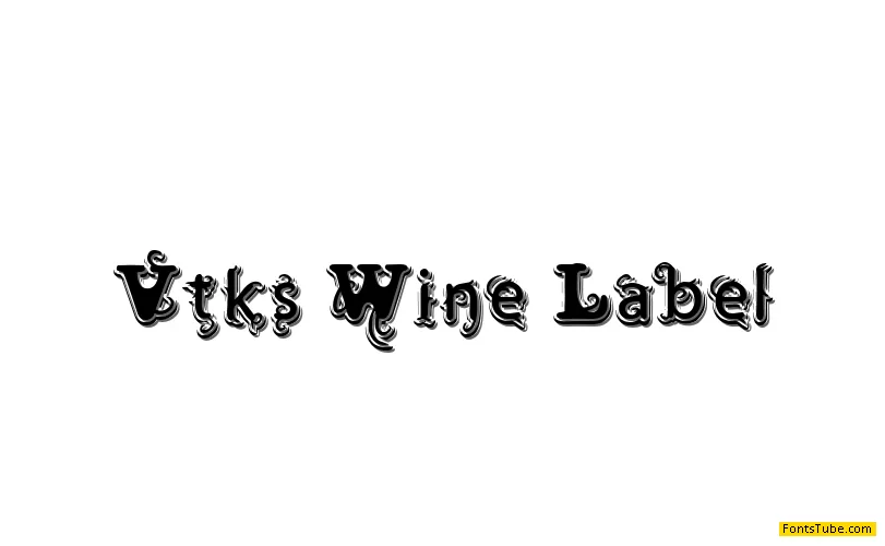 Vtks Wine Label Font Family