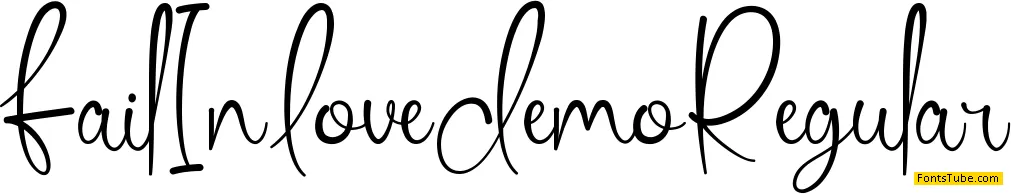 Fail In Love Demo Font