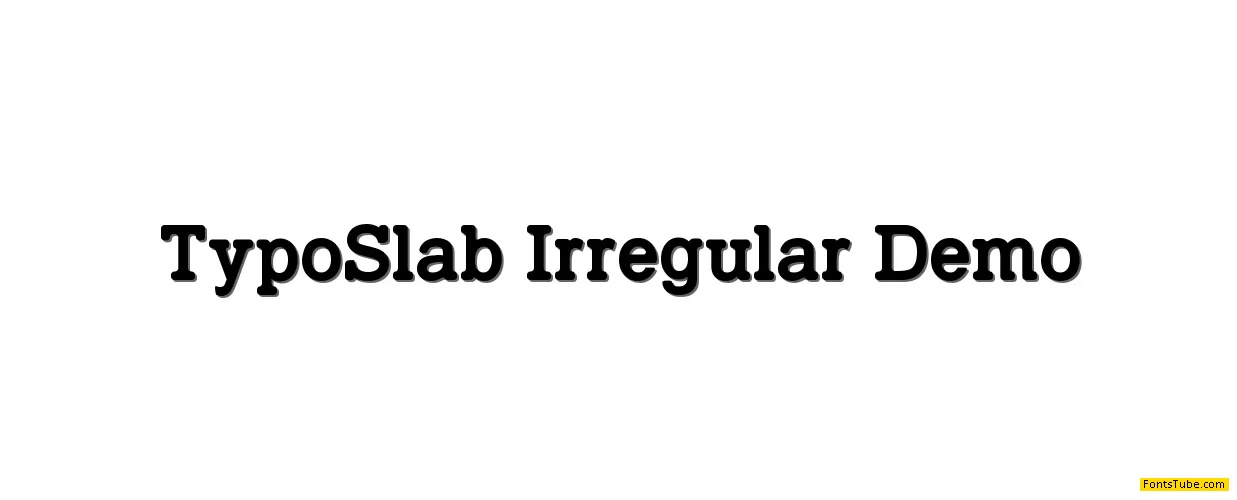TypoSlab Irregular Font Family