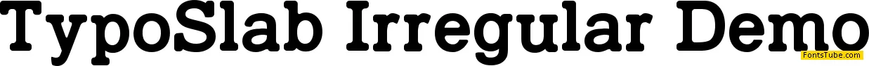 TypoSlab Irregular Font Family