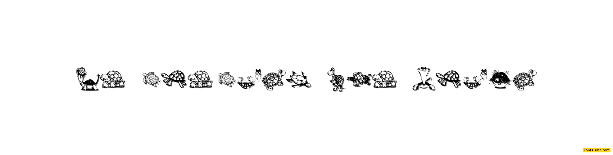 KR Turtles For Julie Font