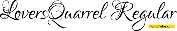 Lovers Quarrel Font
