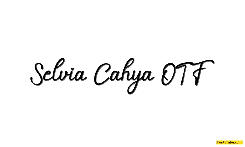 Selvia Cahya Font