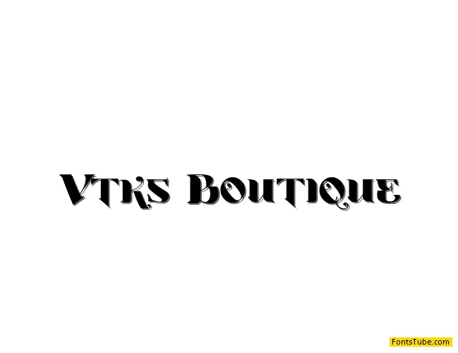 Vtks Boutique Font