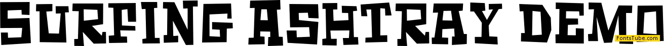 Surfing Ashtray DEMO Font