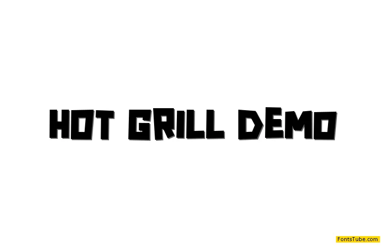 HOT GRILL demo Font