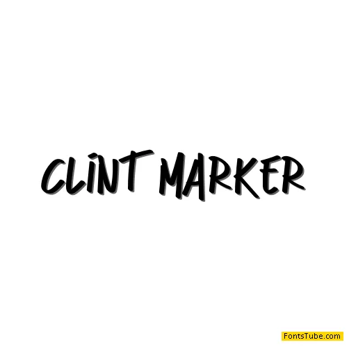 Clint Marker Font