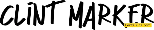 Clint Marker Font