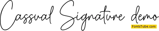 Cassual Signature Font